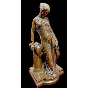 Bronze d'une joueuse De Lyre Par Pradier