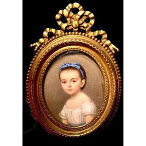 Miniature Of A Charming Little Girl By Nimmo