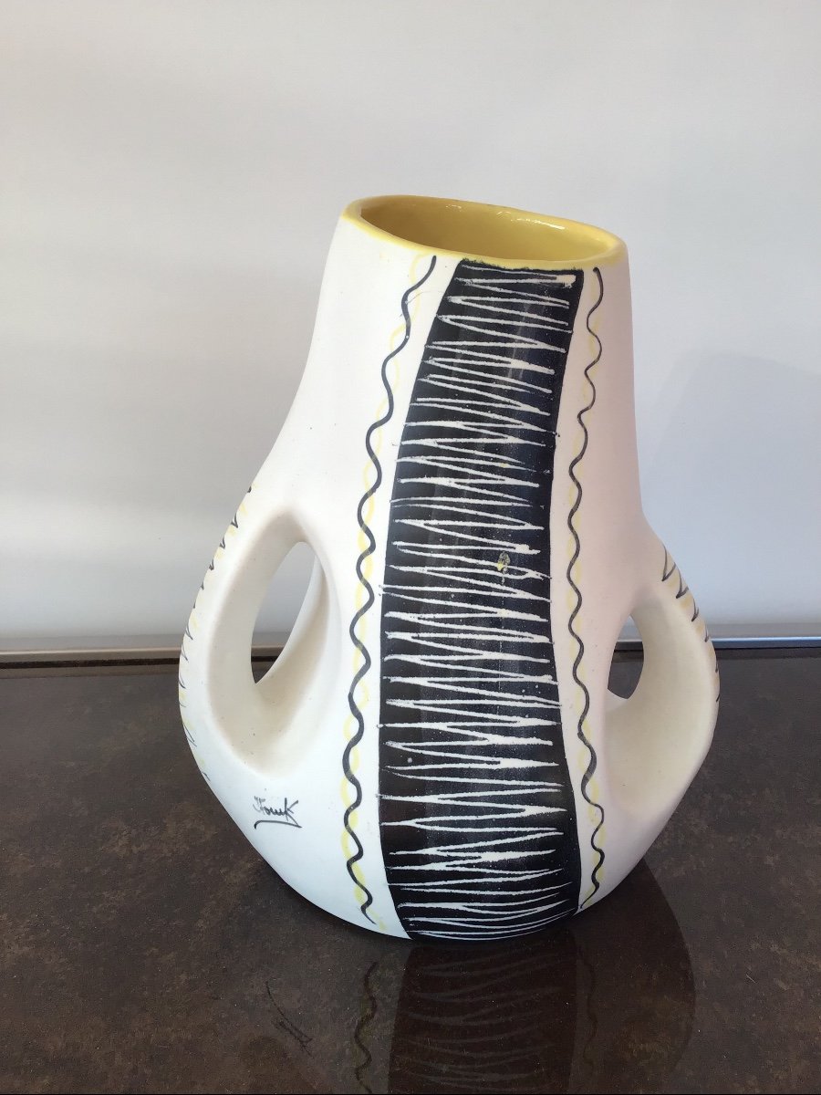 Original Ceramic From Vallauris Signed Fonck