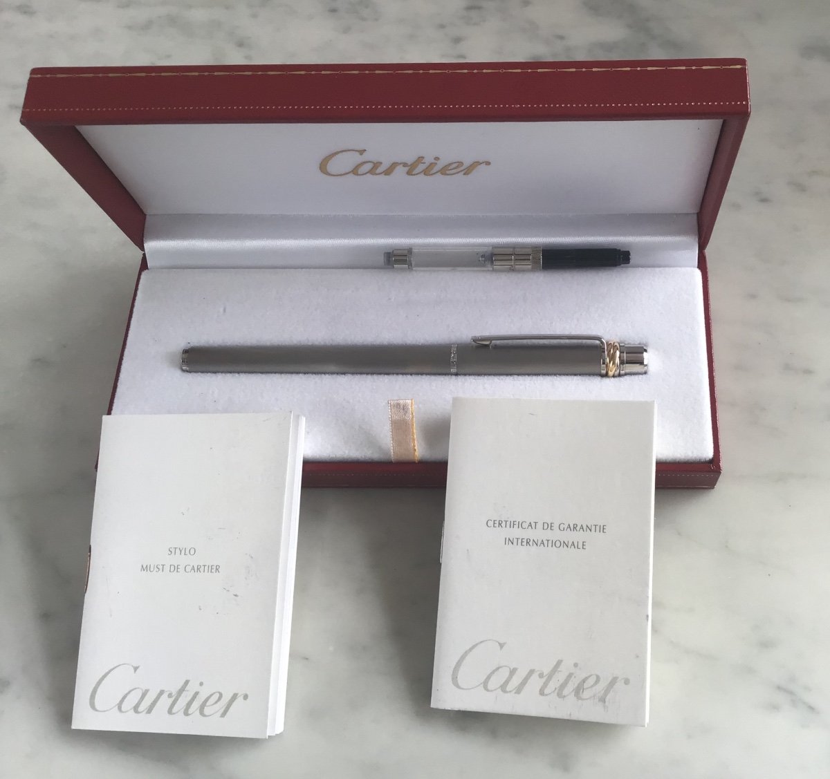 Cartier Must Gold Fountain Pen-photo-4