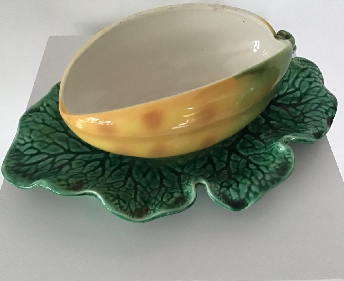 Sarreguemines Melon Soup Tureen -photo-3