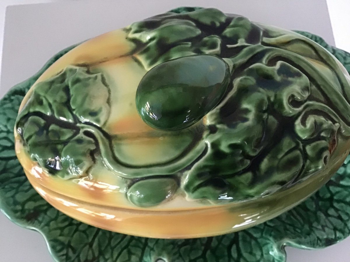 Sarreguemines Melon Soup Tureen -photo-1