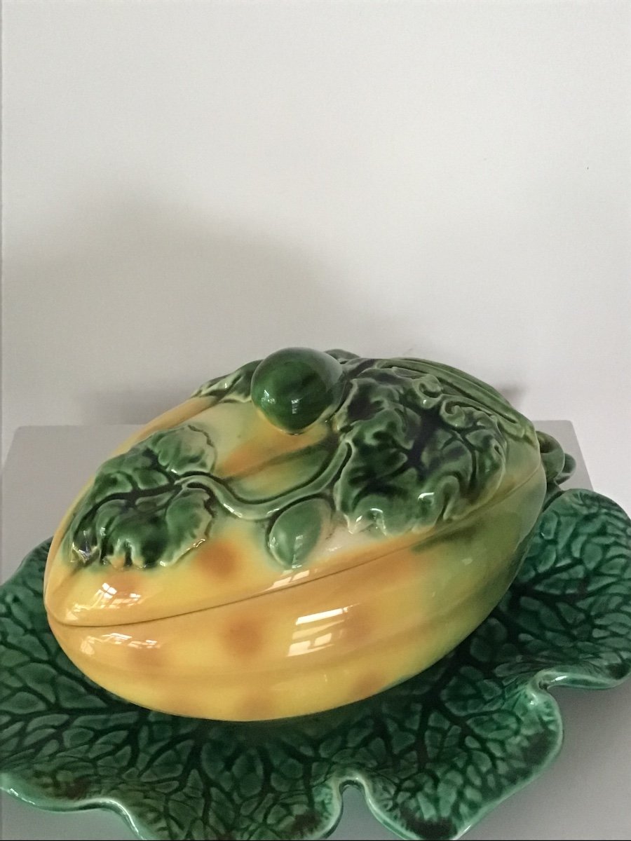 Sarreguemines Melon Soup Tureen -photo-2