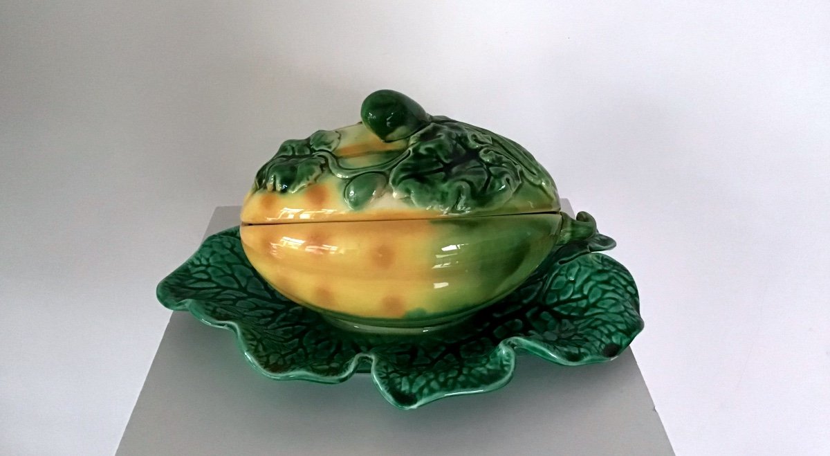 Sarreguemines Melon Soup Tureen 