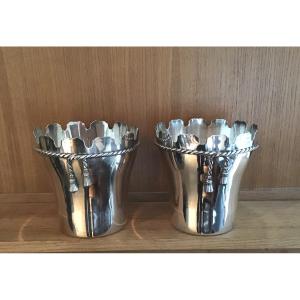 Pair Of Champagne Buckets Or Coolers Dlg Maria Pergay