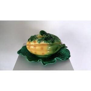 Sarreguemines Melon Soup Tureen 