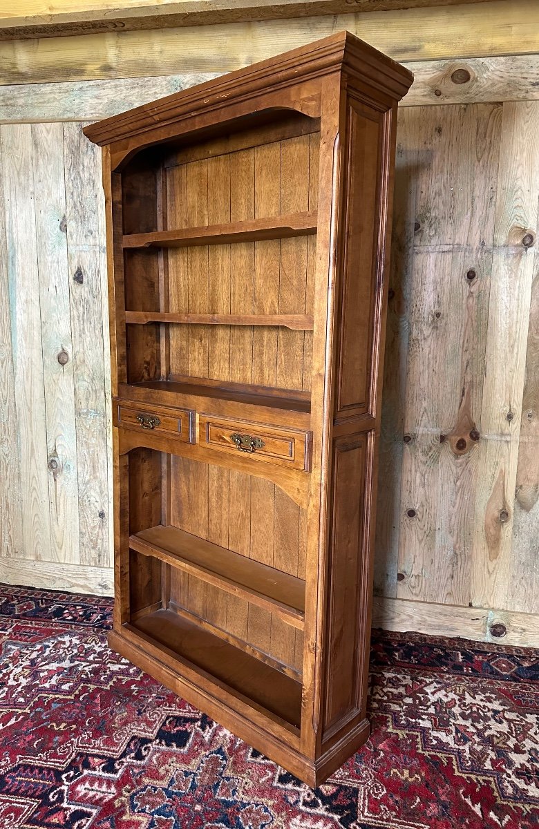 Large Bibus / Bookcase In Natural Wood. 