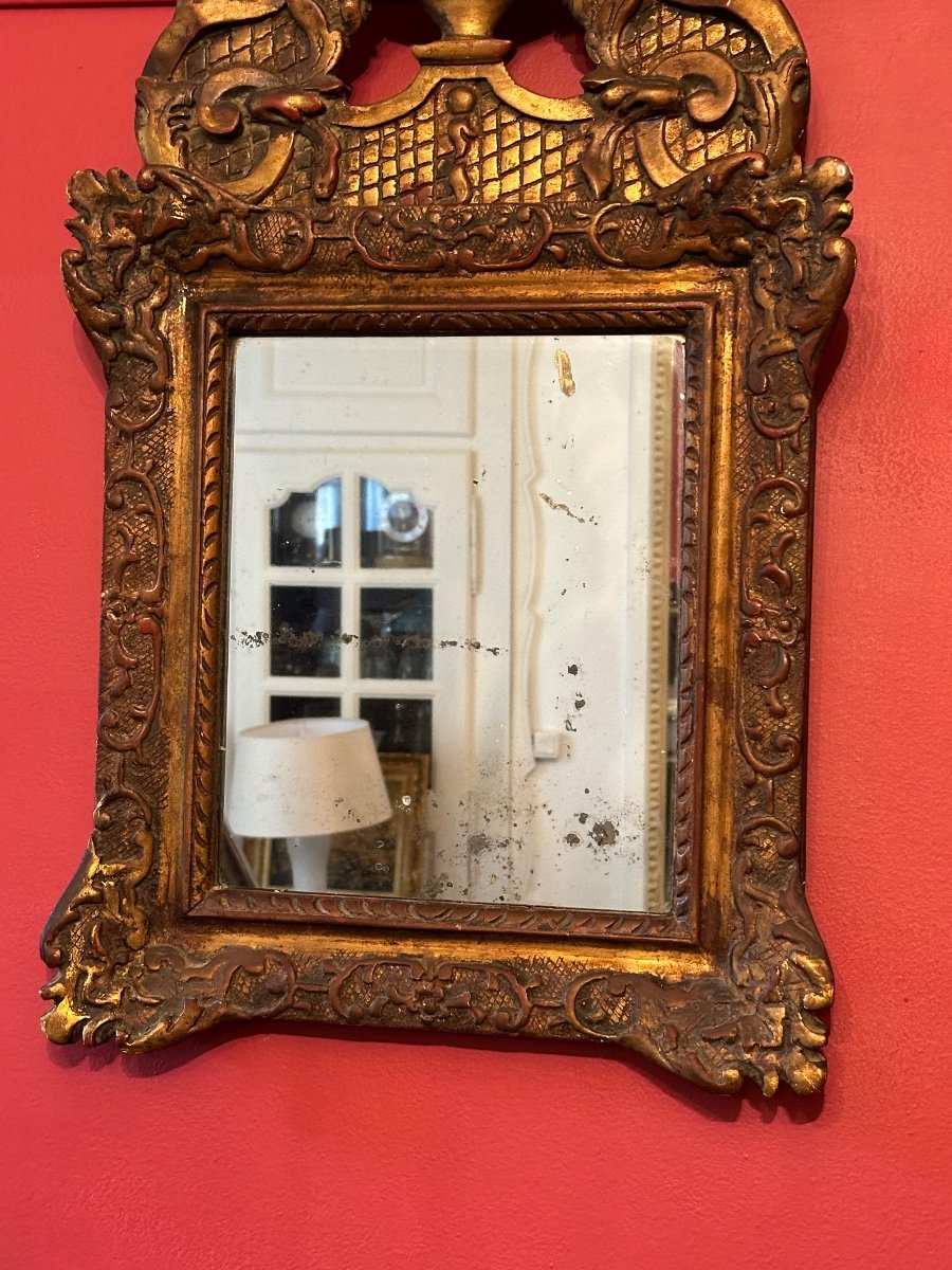 Fronton Mirror From The 18th Century. -photo-3