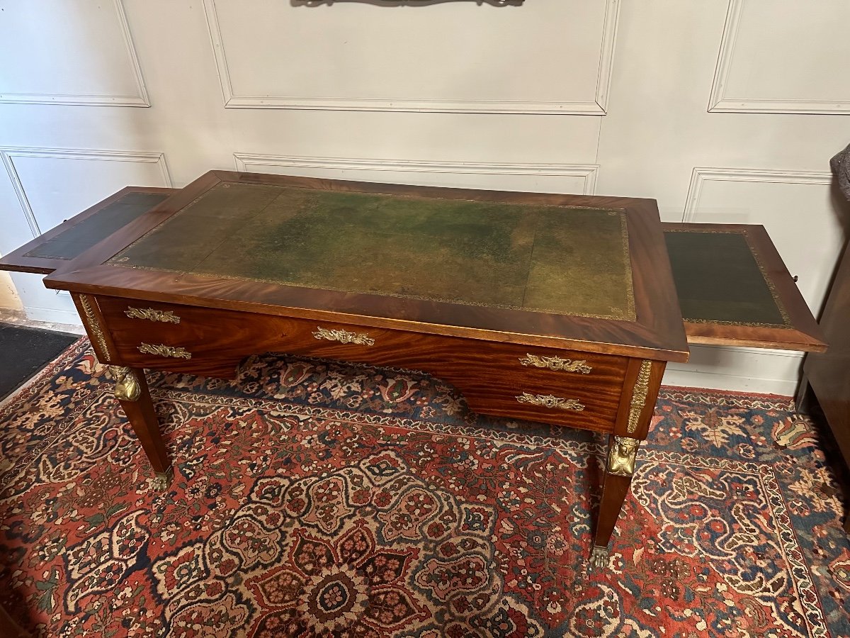 Empire Style Mahogany Desk Plate.-photo-3