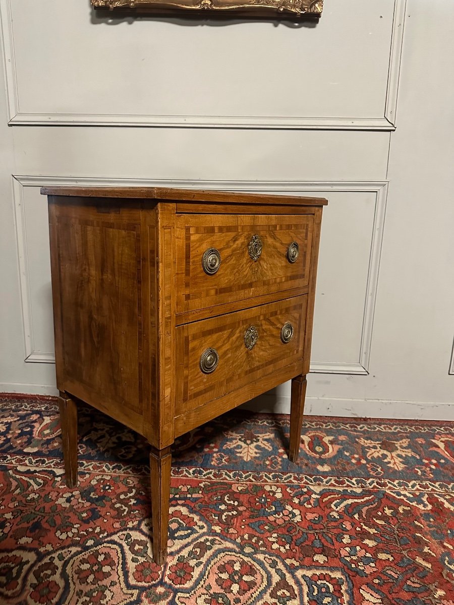 Petite Commode Italienne D’époque XVIII ème. -photo-2