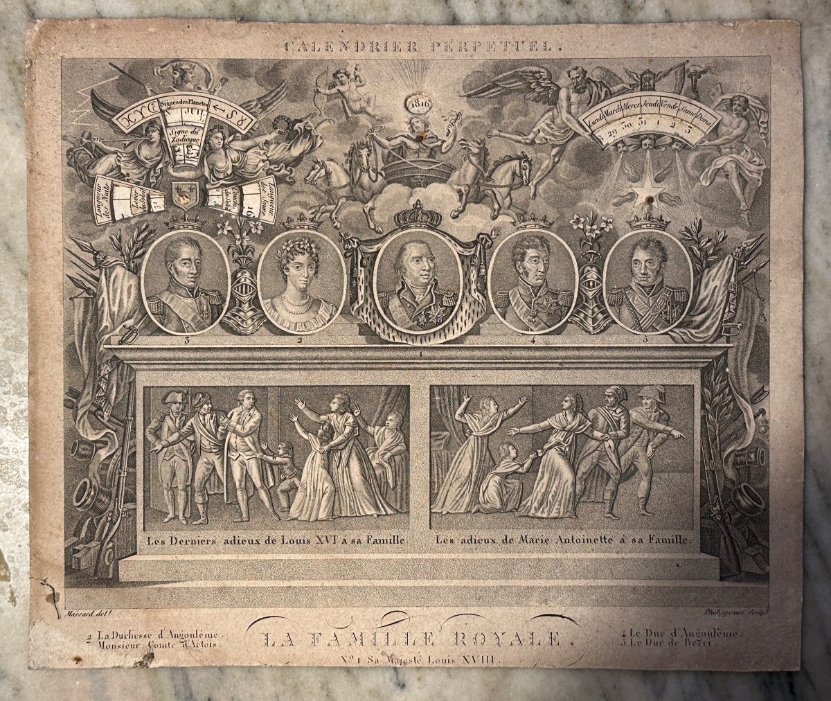 Calendrier Perpétuel Louis XVIII -photo-2