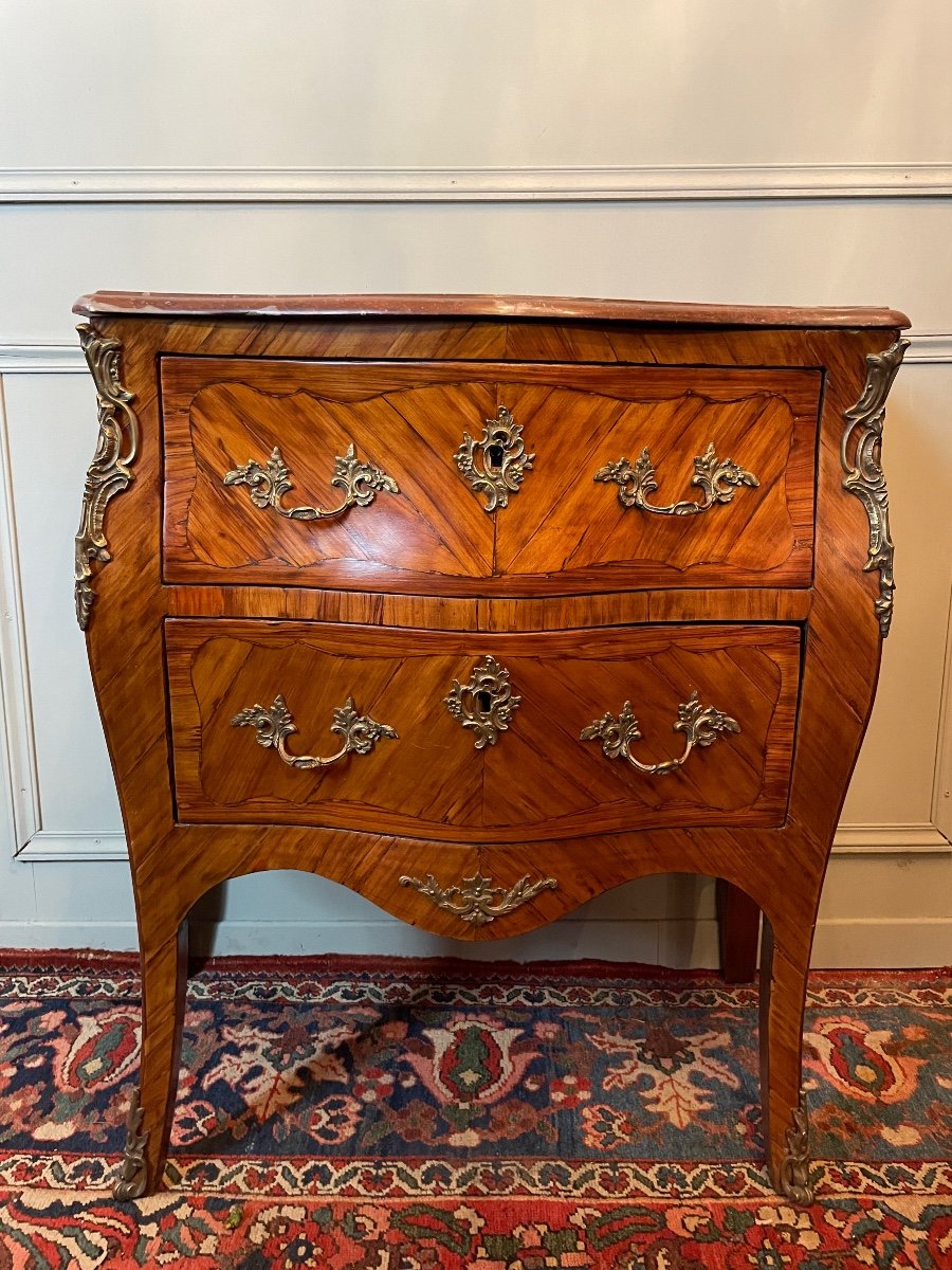 Small Louis XV Style Commode From The Late XVIII Period