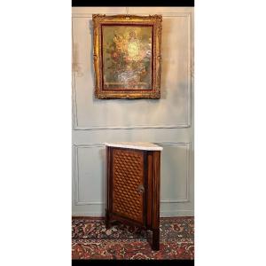 Corner From The 18th Century. Cube Marquetry. 