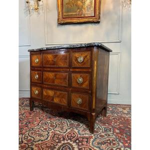 18th Century Commode In Marquetry.
