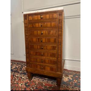 Italian Bedside Table / Chest Of Drawers From The 18th Century. 