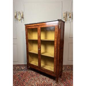 Louis XVI Period Display Cabinet / Bookcase In Marquetry. 