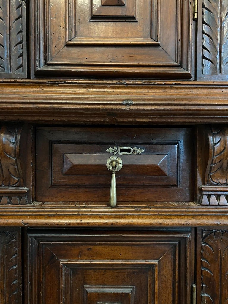 Cabinet / Sideboard / Wardrobe In Walnut - Early 17th Century - Renaissance Style France-photo-4