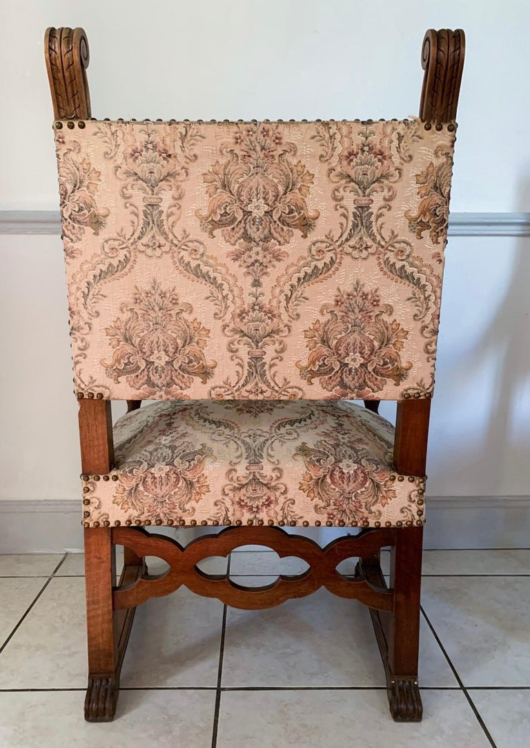 Pair Of Renaissance Armchairs - 19th Century - France-photo-2