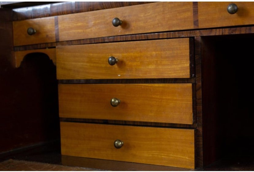 Secretary - Georgian English Mahogany Commode, 1816 - 19th - England -photo-3