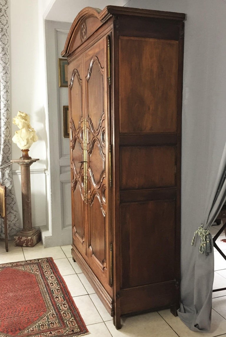 Paris Walnut Wardrobe - Louis XIV - Late 17th Early 18th Century - France-photo-4