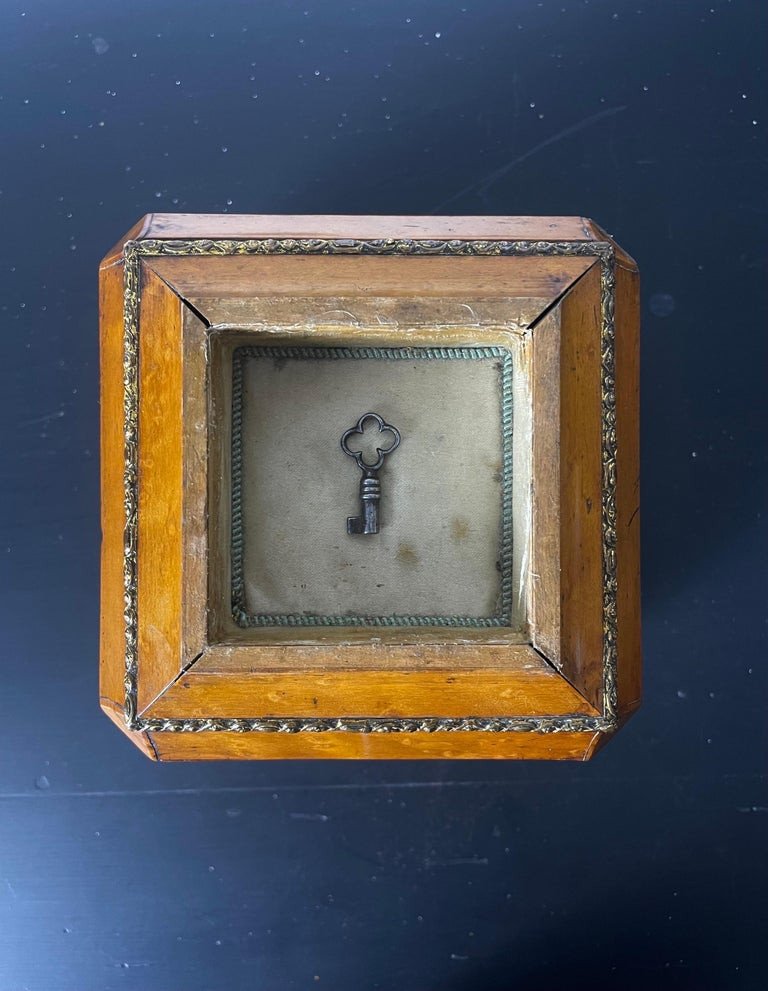 Jewelry Boxes - Wooden Box With Key, 19th Century Restoration Period, France-photo-7