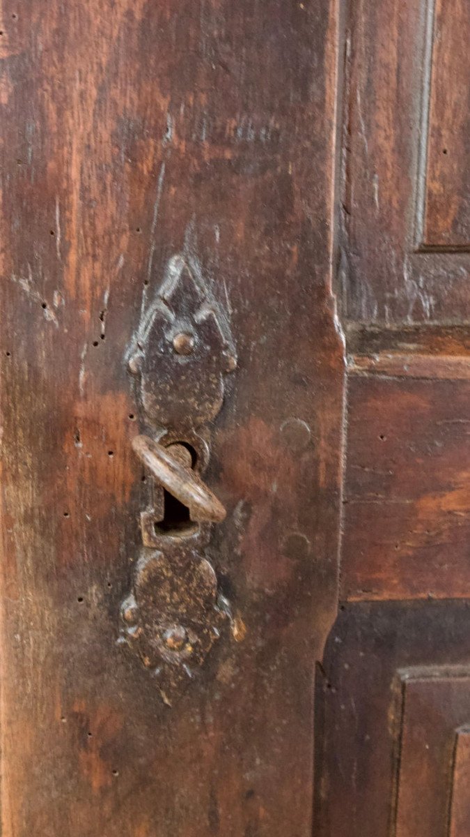 Cabinet, petite armoire d'époque Louis XIII - XVIIème Siècle-photo-4