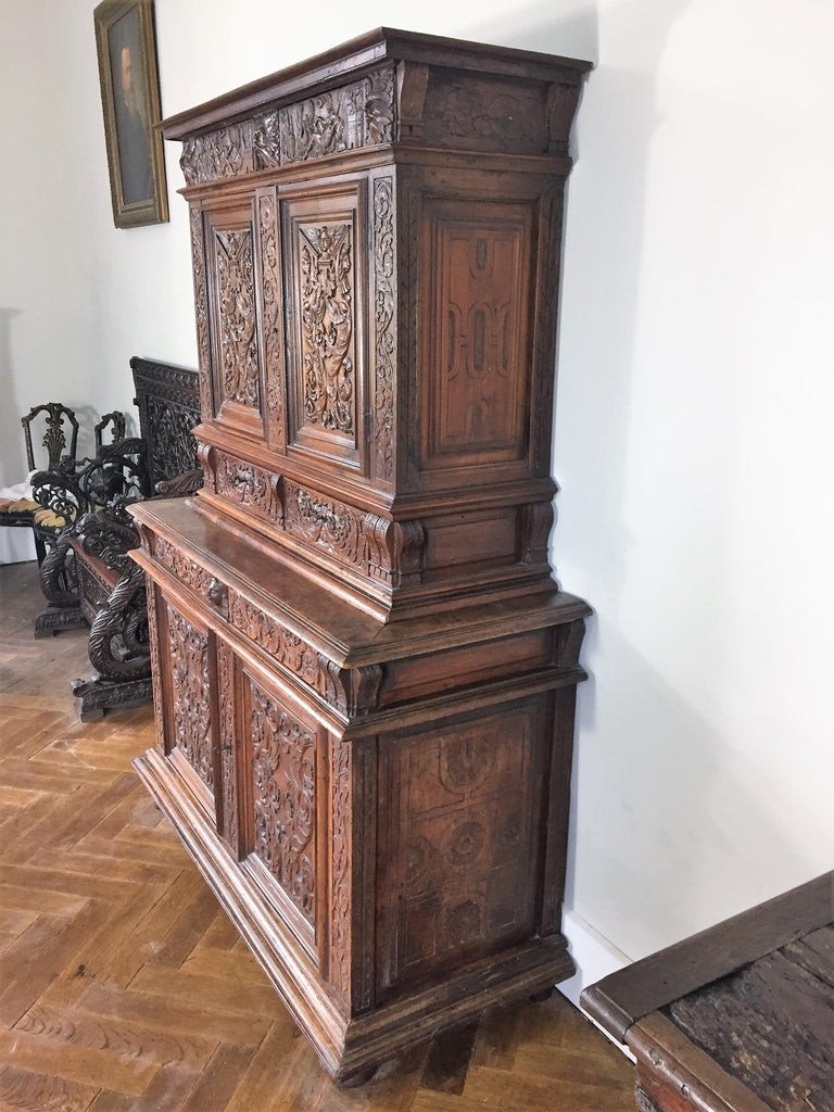 Richly Carved Buffet - Renaissance - Circa 1580 - France ​-photo-4