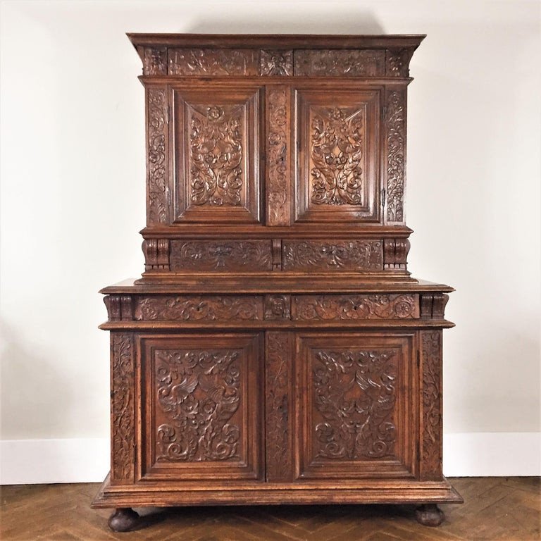 Richly Carved Buffet - Renaissance - Circa 1580 - France ​-photo-2