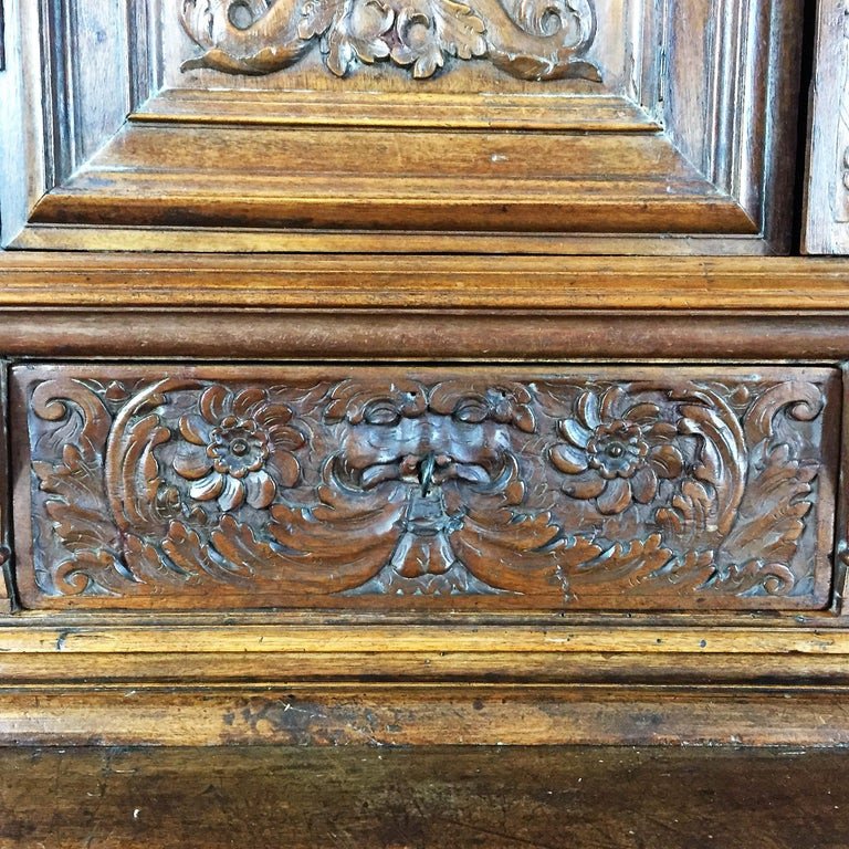 Richly Carved Buffet - Renaissance - Circa 1580 - France ​-photo-3