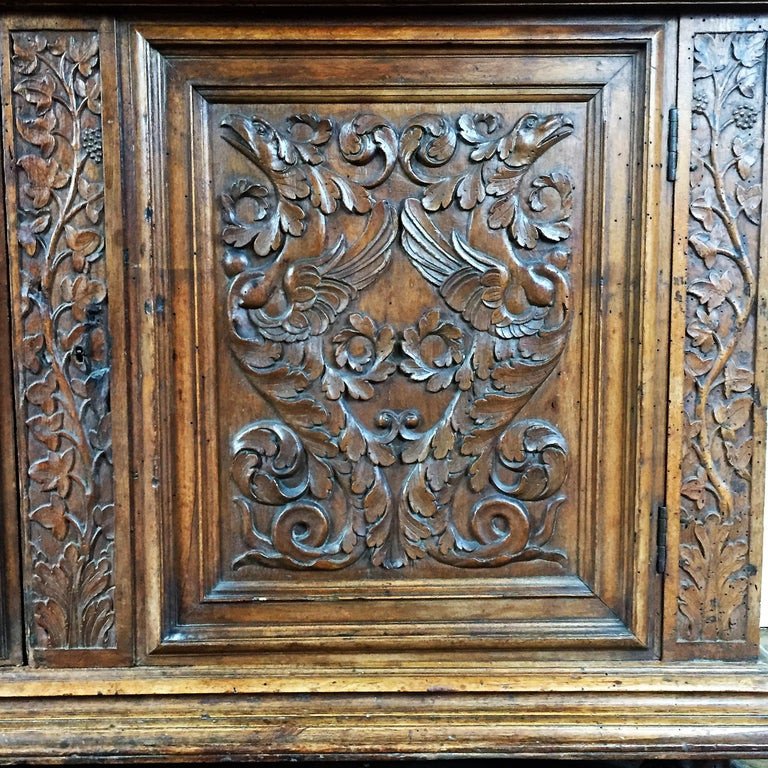 Richly Carved Buffet - Renaissance - Circa 1580 - France ​-photo-4