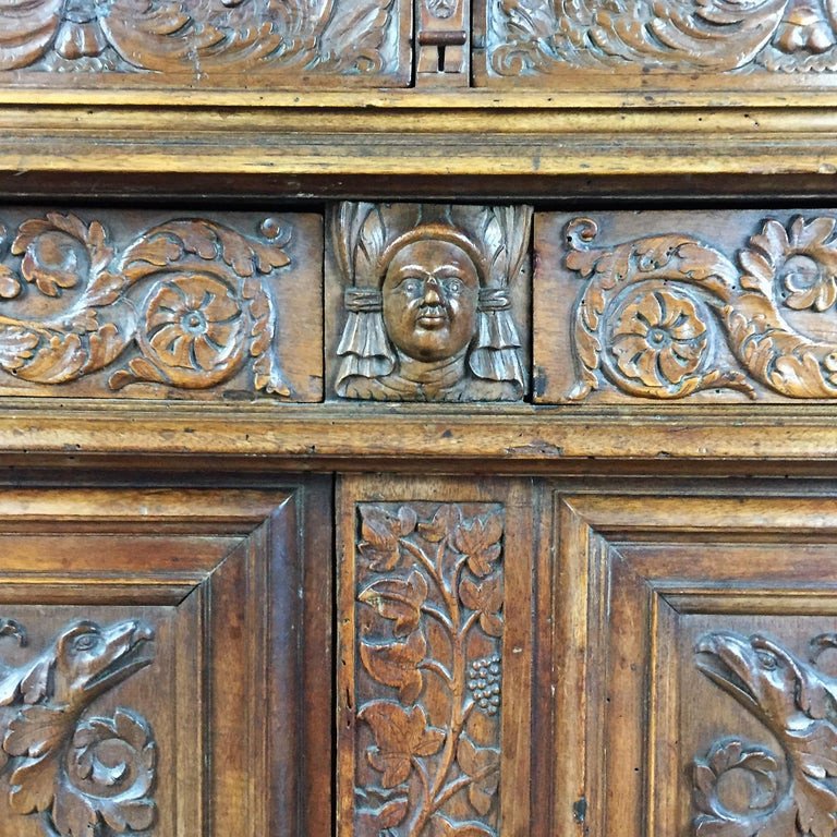 Richly Carved Buffet - Renaissance - Circa 1580 - France ​-photo-5