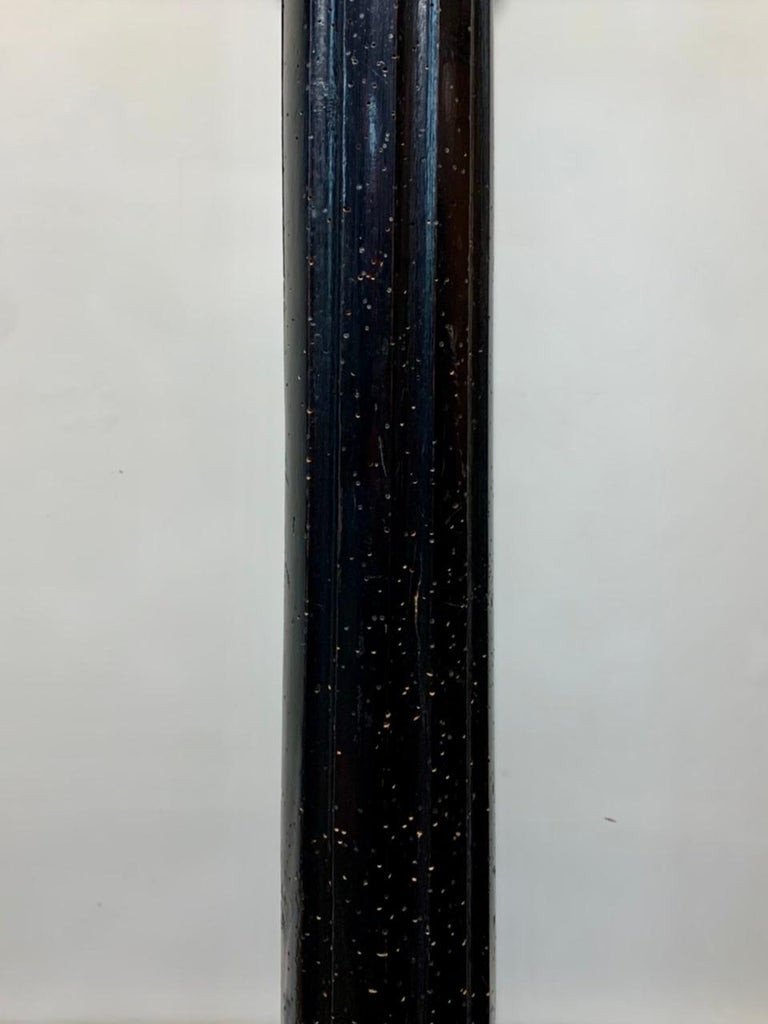 Corinthian Shaped Fluted Column In Blackened Wood - Louis XVI - 19th Century France-photo-1