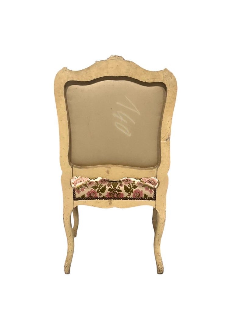 Pair Of Chairs In Carved Painted Wood And Velvet - Louis XV Style - France-photo-7