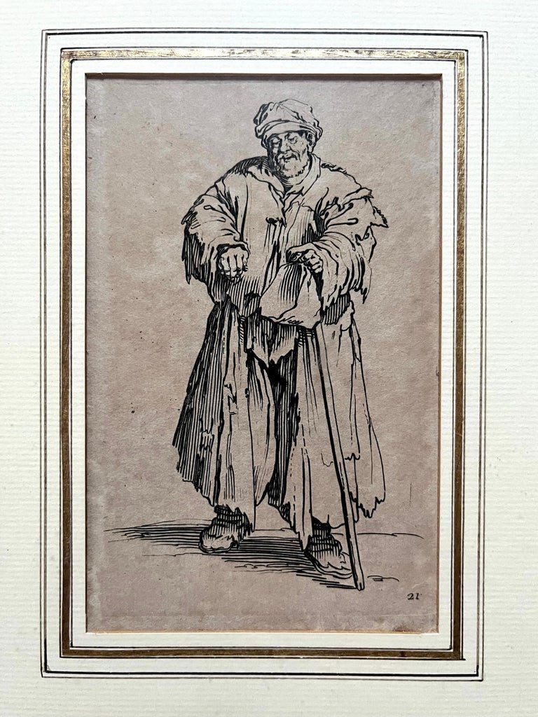 Callot - Ensemble De 6 Gravures Les Gueux - Encadré - 17e - Jacques Callot-photo-3