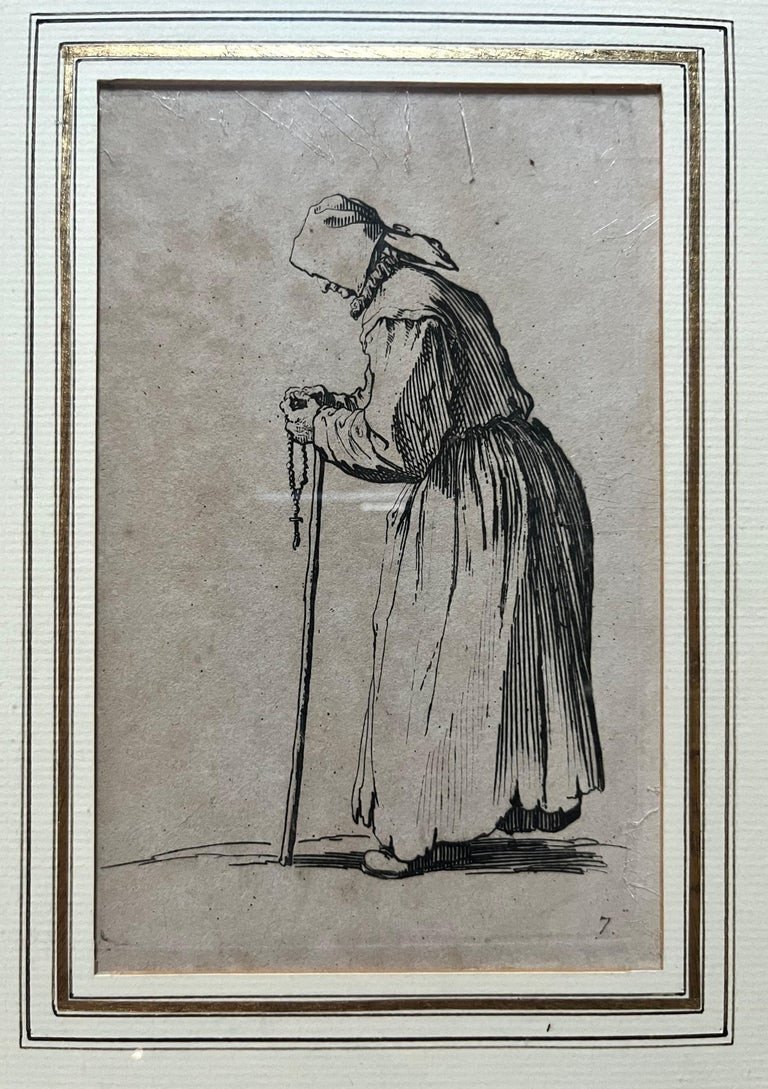 Callot - Ensemble De 6 Gravures Les Gueux - Encadré - 17e - Jacques Callot-photo-4