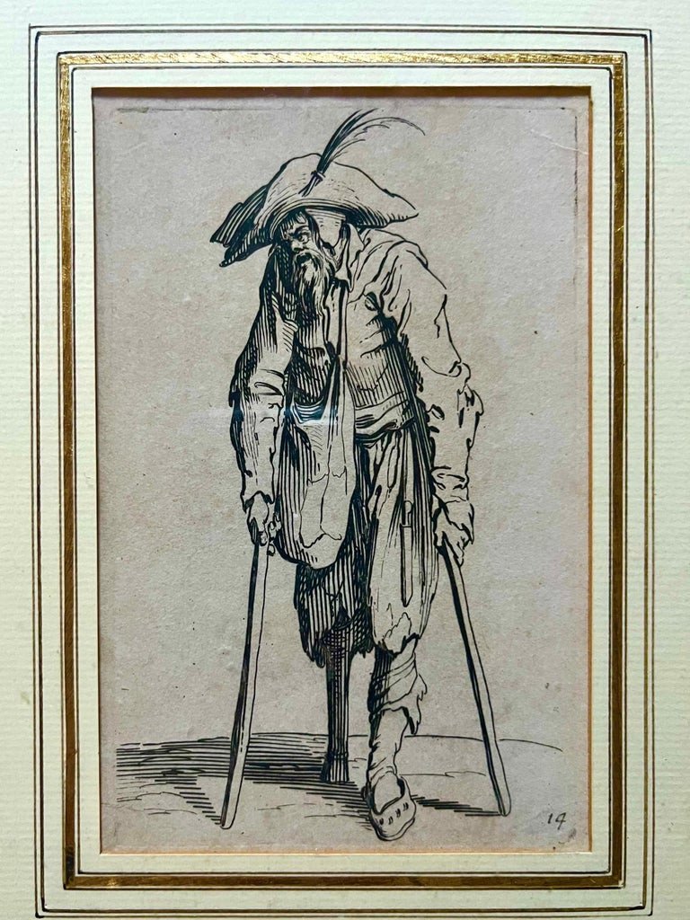 Callot - Ensemble De 6 Gravures Les Gueux - Encadré - 17e - Jacques Callot-photo-6