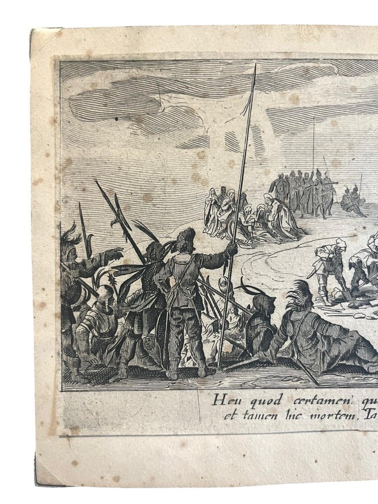 Jacques Callot - Gravure Le Crucifiement - La Grande Passion - Encadré - France 17th-photo-4