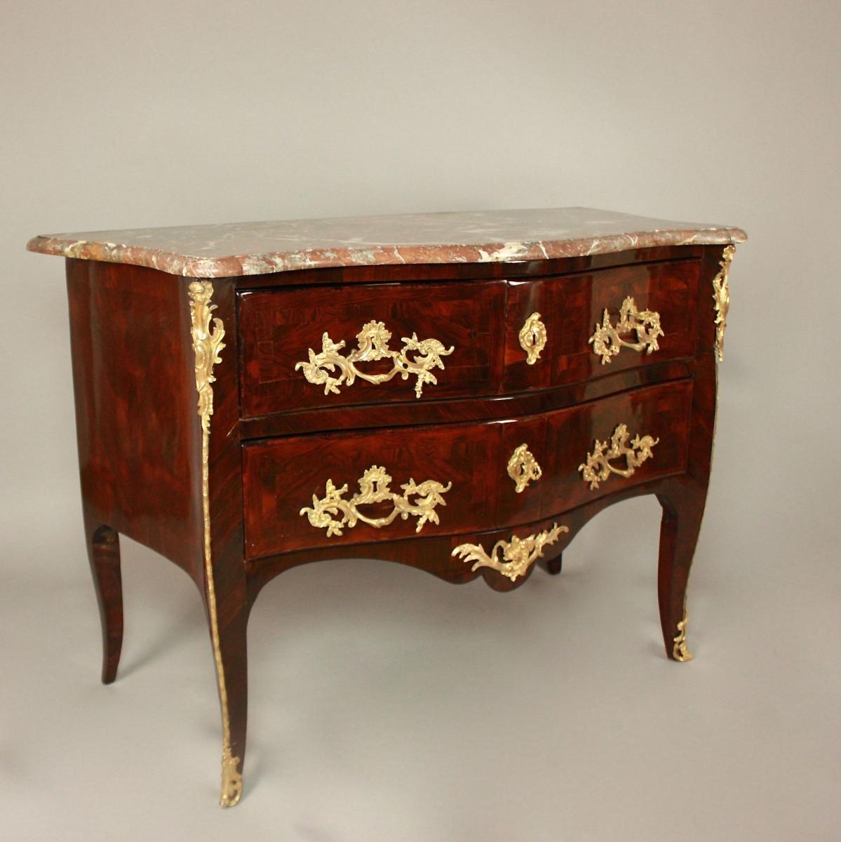 Commode Sauteuse, estampillée "Coulon", epoque Louis XV-photo-2