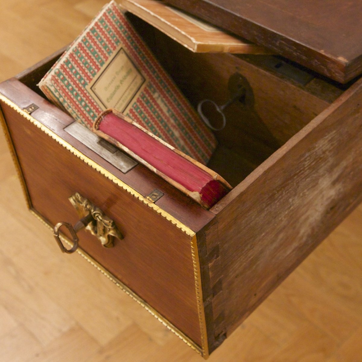 Bureau Plat à La Grècque En Acajou d'Époque Louis XVI-photo-6