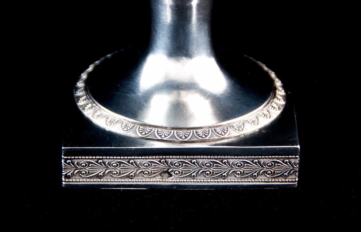 Empire Drageoir In Sterling Silver By Jean-pierre Bibron, Paris 1809-1819-photo-2