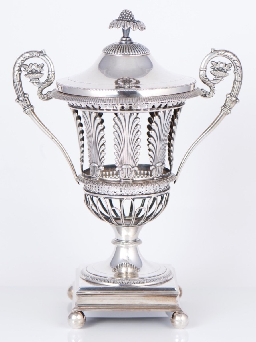 Paris 1834-1847 – Solid Silver Drageoir Mount From The Louis-philippe Period, Vieillard Mark