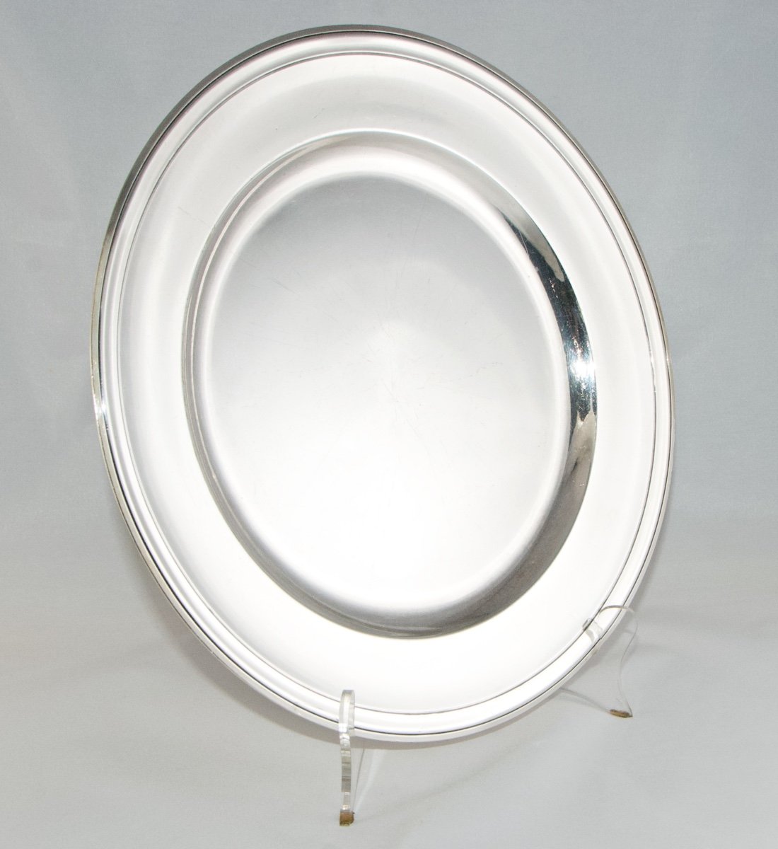 Christofle – Circular Dish In Silver-plated Alfénide, 19th Century