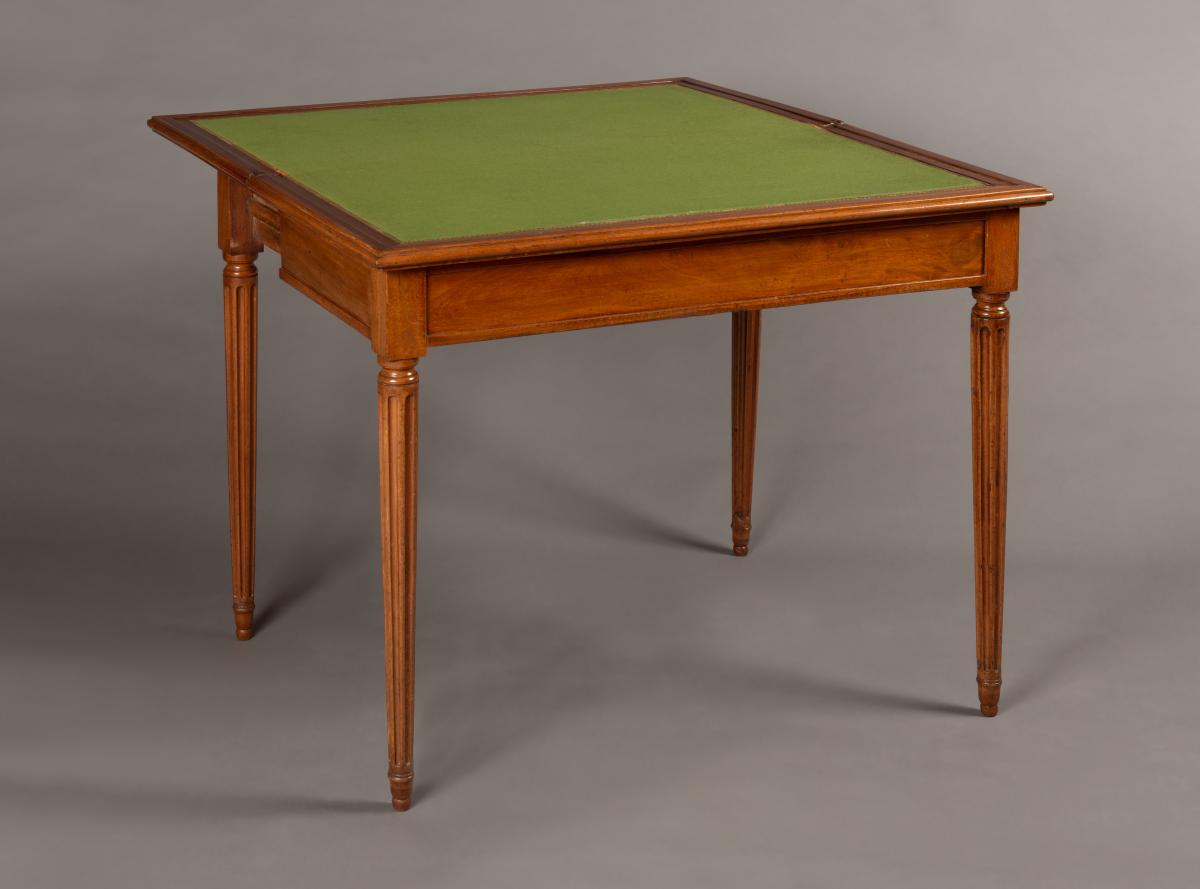 Table à jeux par Étienne Avril, époque Louis XVI-photo-2