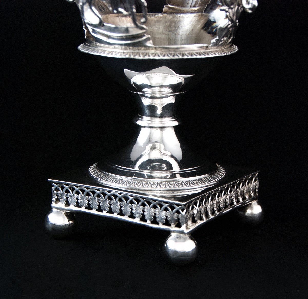 Paris 1809-1819 - Solid Silver Drageoir With Allegory Of Faithful Love-photo-4