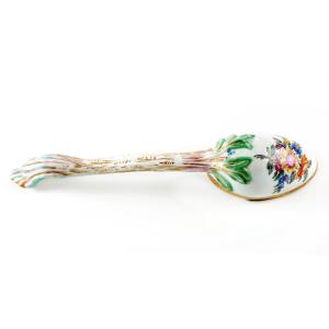 Meissen – Polychrome Porcelain Spoon, 18th Century