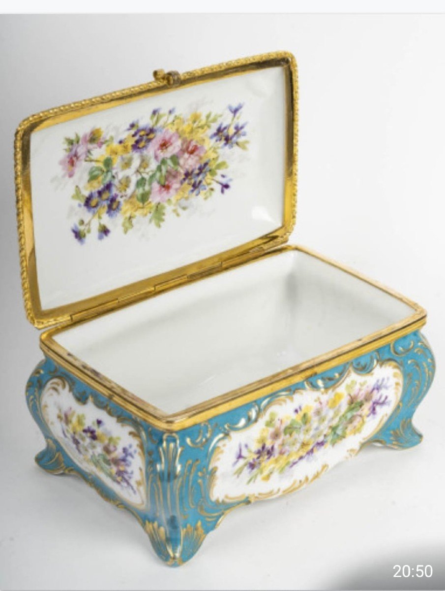 Porcelain Box, Signature Sèvres XIXth-photo-1