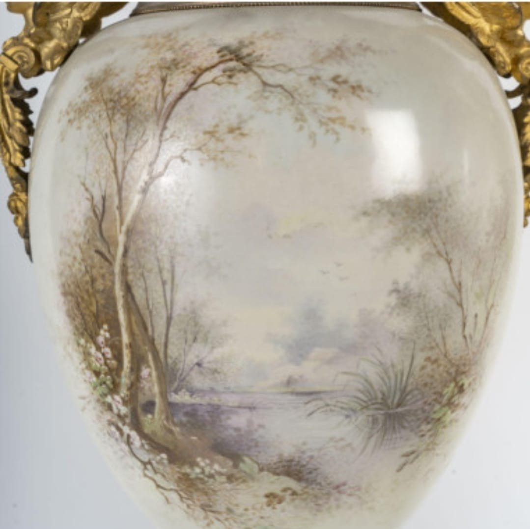 Importante Paire De Vases En Porcelaine, Signature Sèvres XIXème  d'époque Napoléon III-photo-7