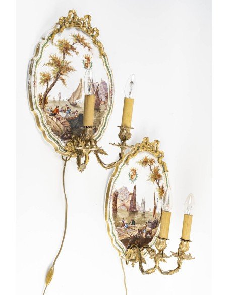 Lille Porcelain And Gilt Bronze Appliques – Ifn 19th Century-photo-2