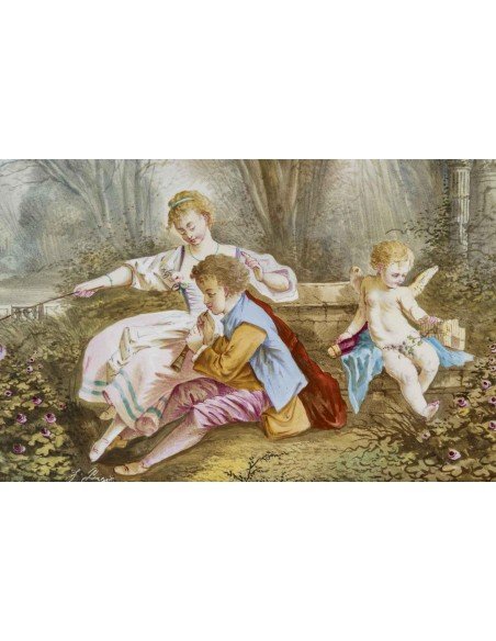 19th Century Porcelain Painting-photo-3