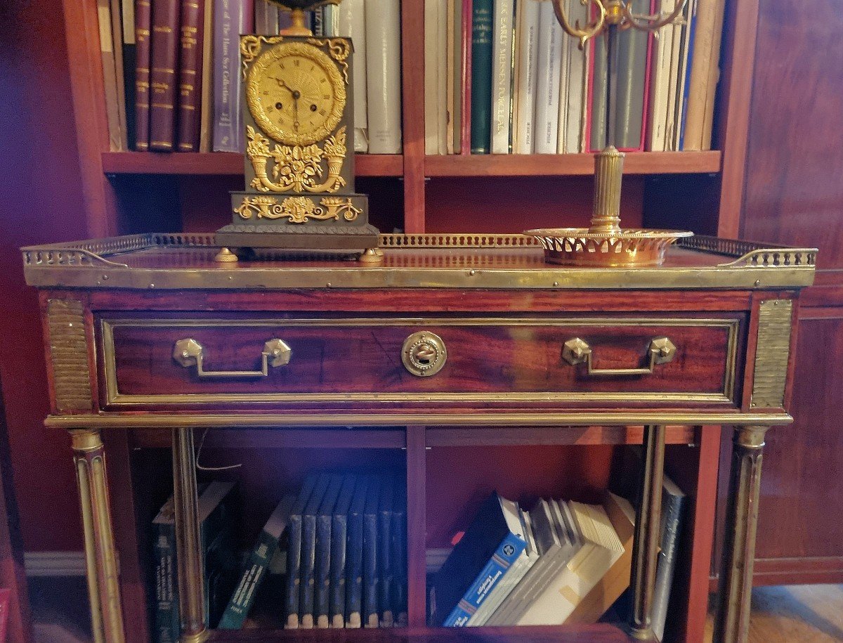 Louis XVI Console Around 1775 Stamped Jb Saunier Jean Baptiste Saunier-photo-4